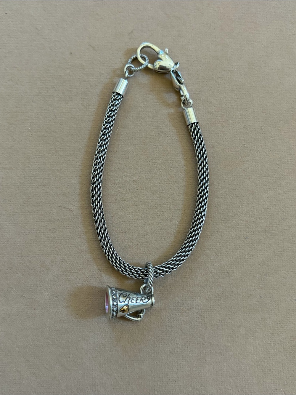 Brighton Beverly Glam Bracelet with Cheer Charm